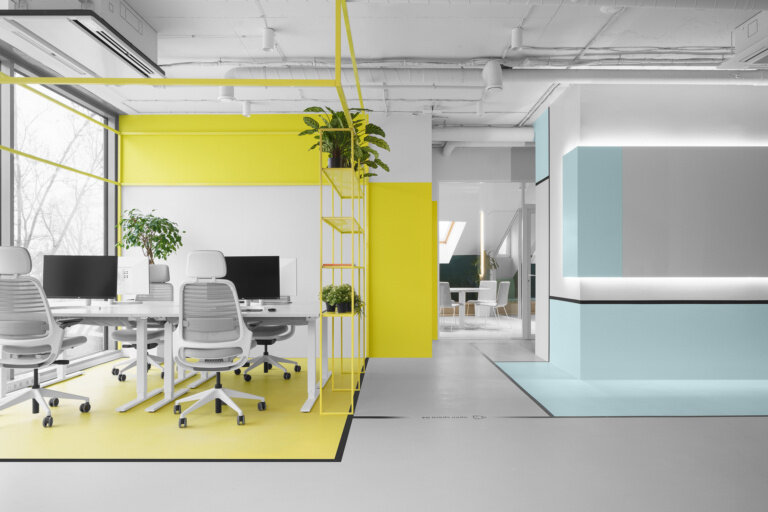 Appodel办公室设计，设计出独特材料使用办公