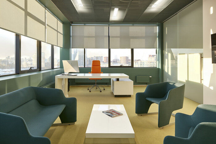 Alfa-Stroy 办公室设计项目，设计出高端现代化特效