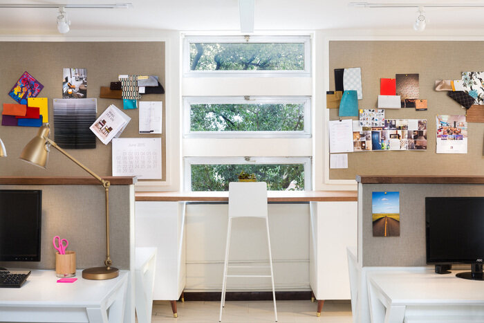 工作室的办公室设计，营造出干净而充满活力的空间