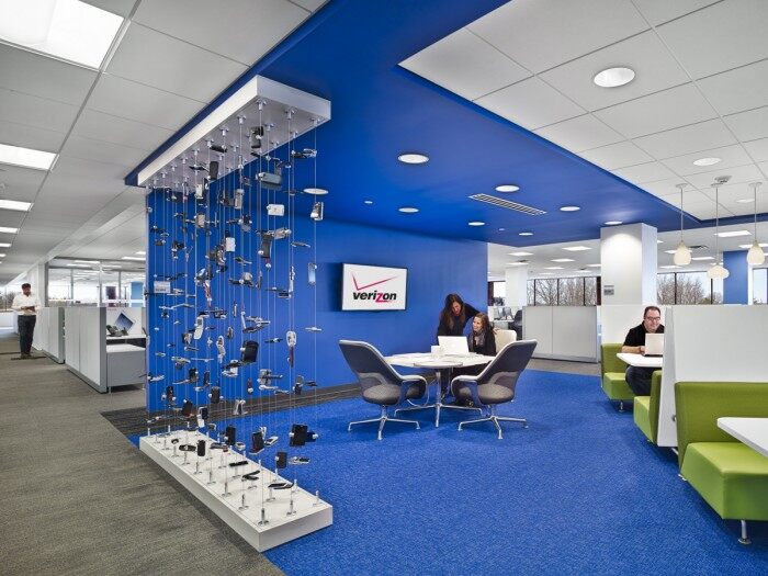 Verizon办公室装修设计，体现出灵活办公环境