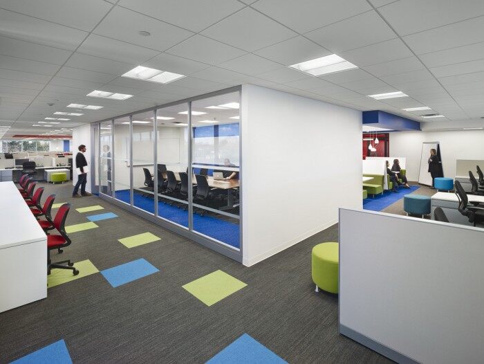 Verizon办公室装修设计，体现出灵活办公环境