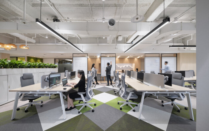 自然原木风的办公室装修效果如何设计