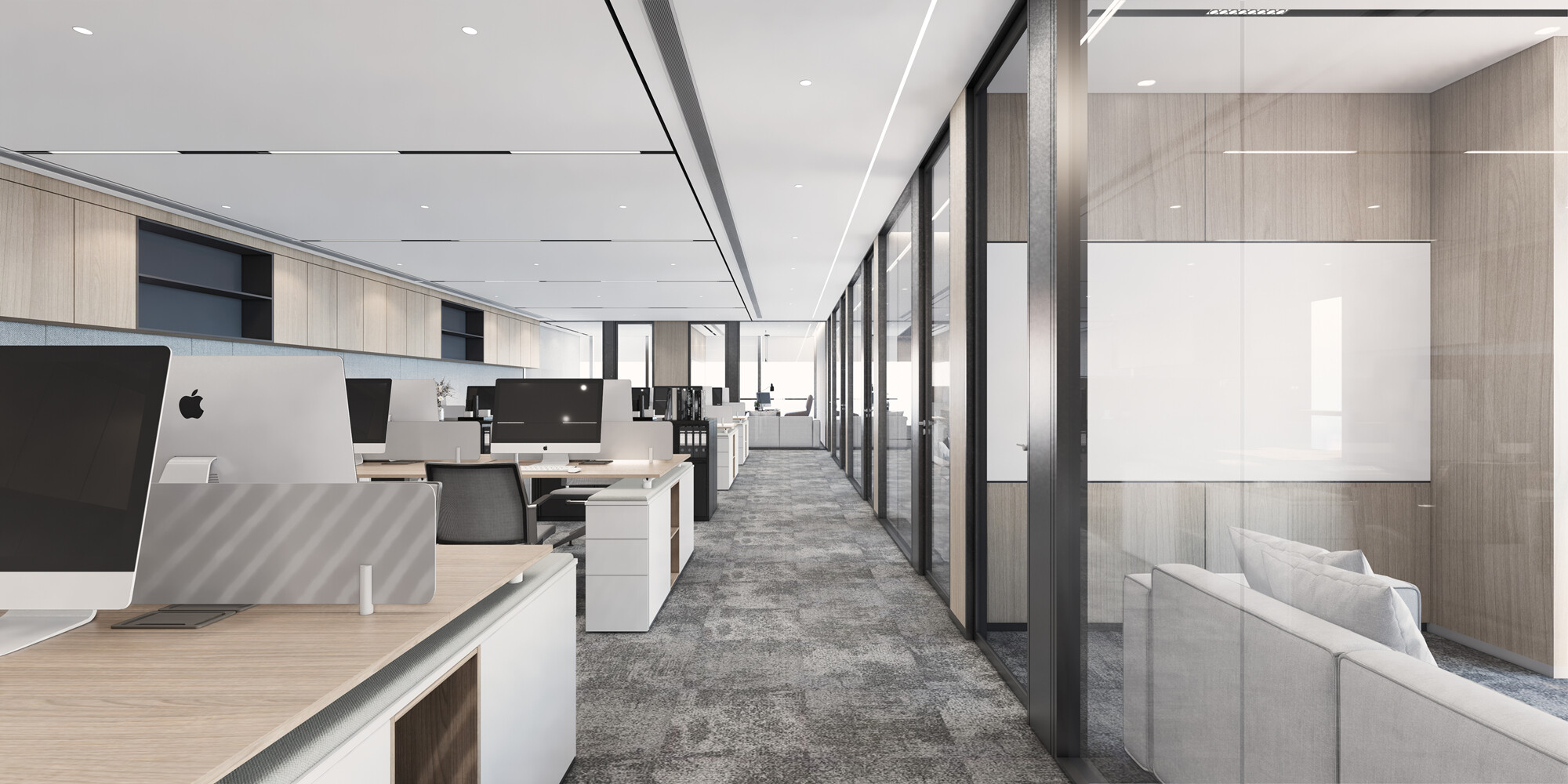 易筑设计丨750㎡律师事务所，灵活多变的商务风办公空间！
